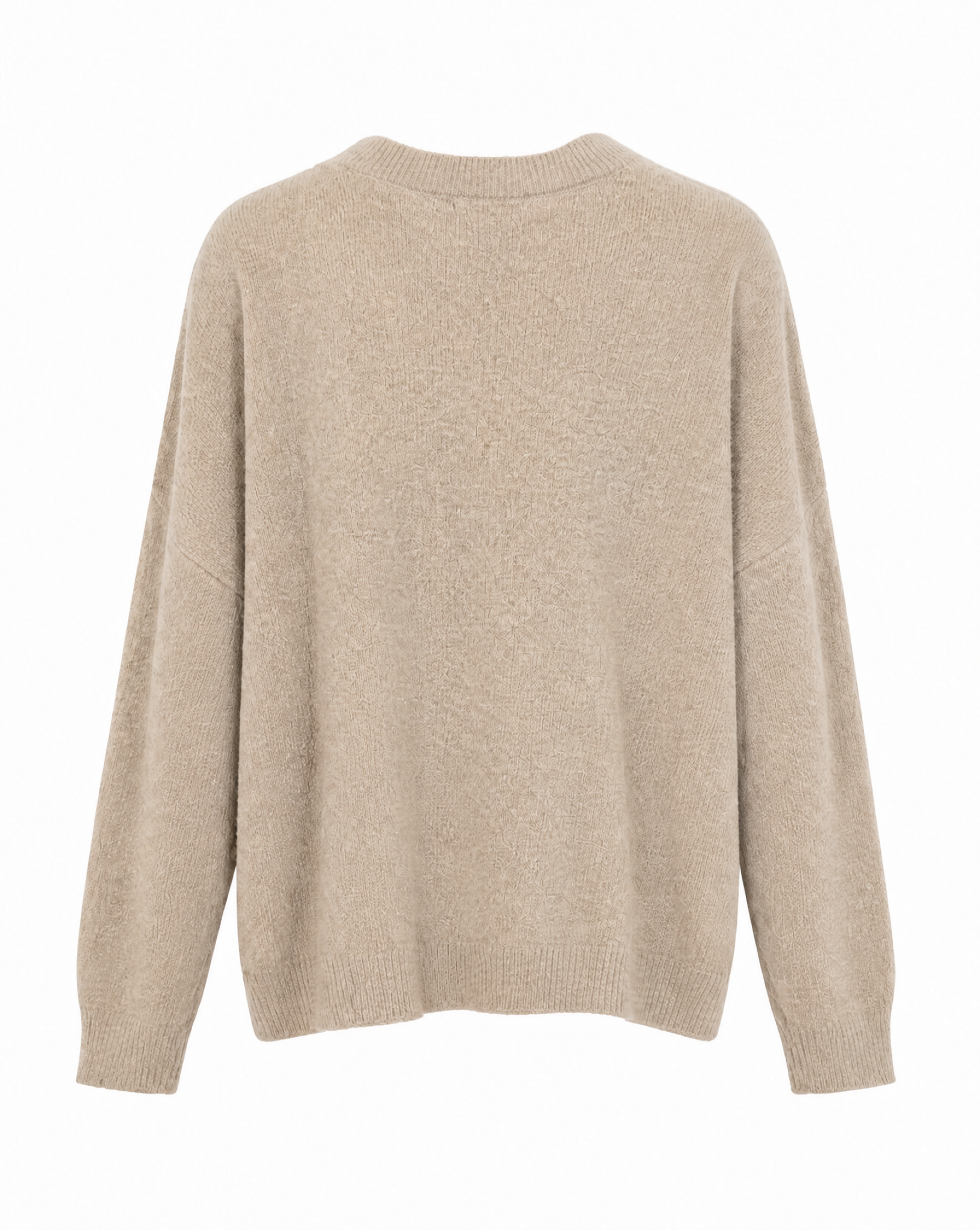 Strickpullover mit Rundhalsausschnitt