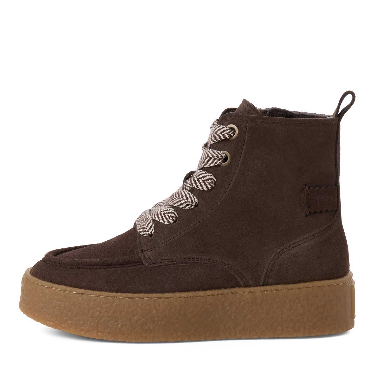 Lace Boot aus Veloursleder