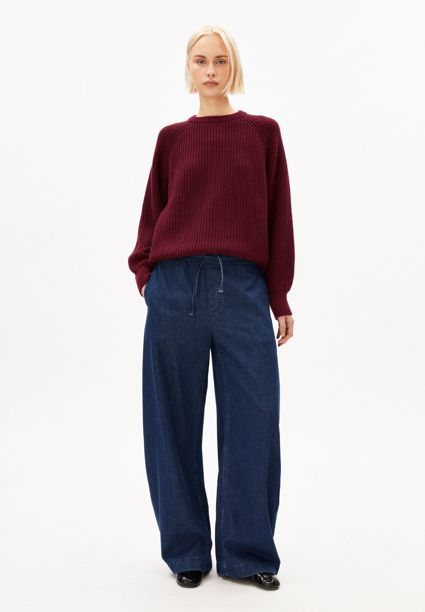 Rippstrick Pullover