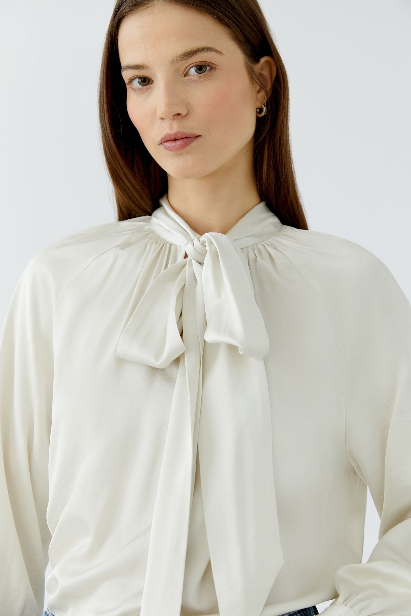 Bluse mit Schluppe