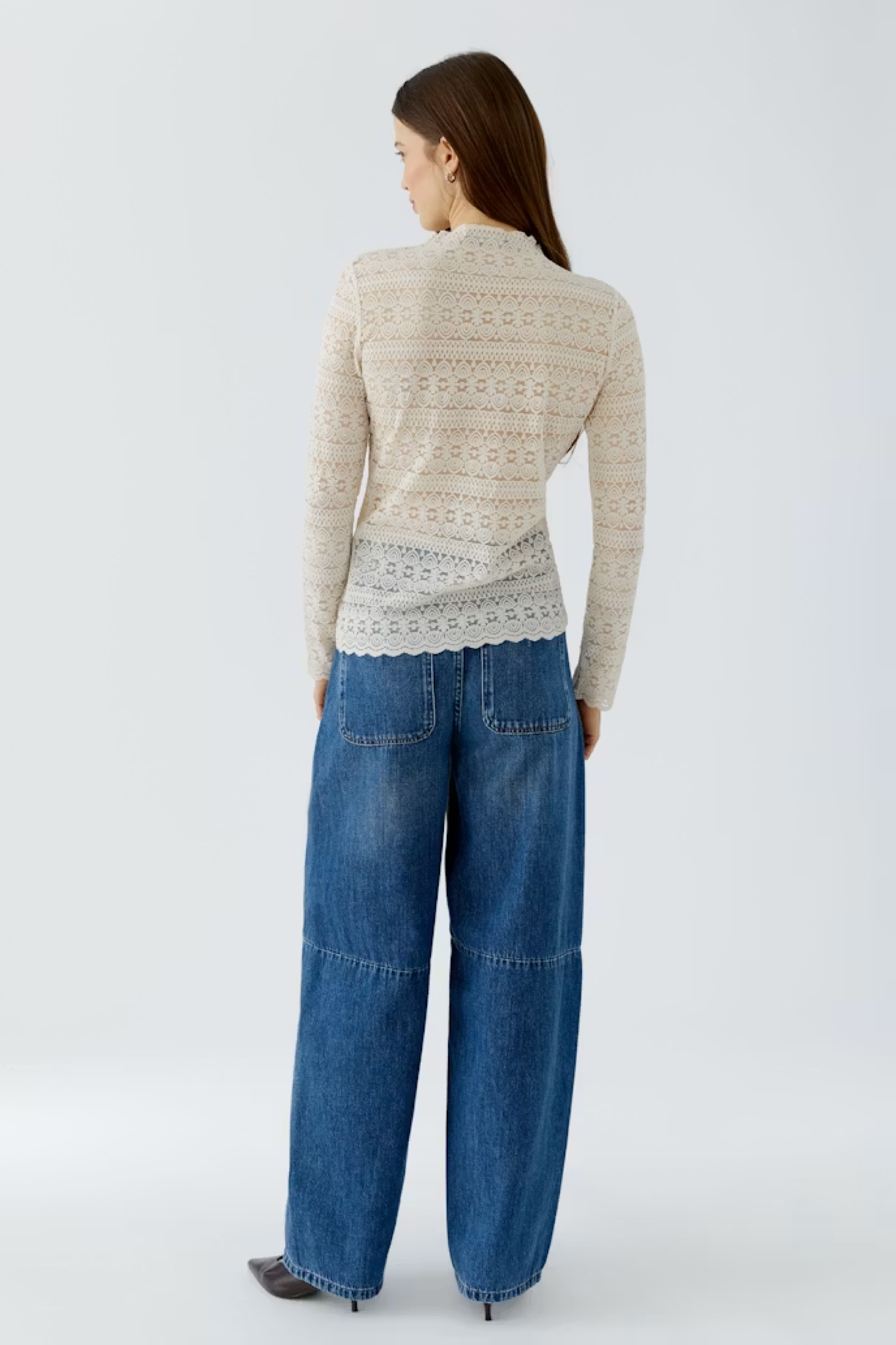 Longsleeve aus Spitze