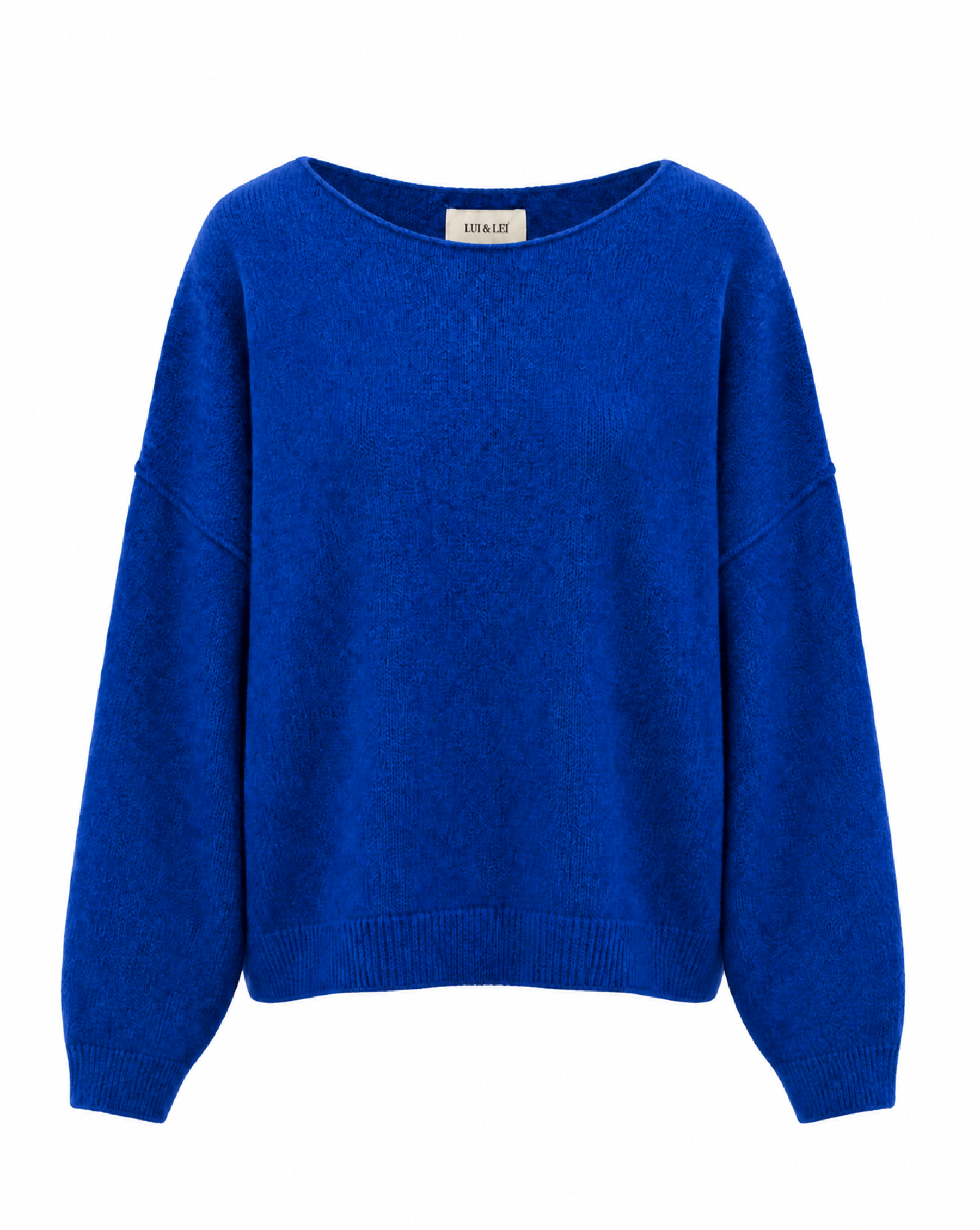 Strickpullover mit Rollkanten