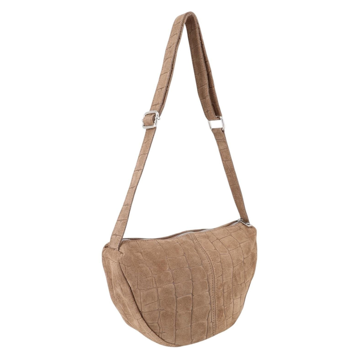 Ledertasche mit Krokoprägung