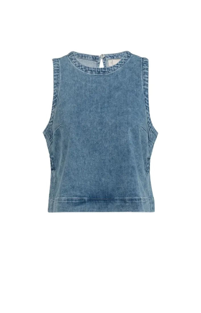 Jeanstop mit Ziernähten