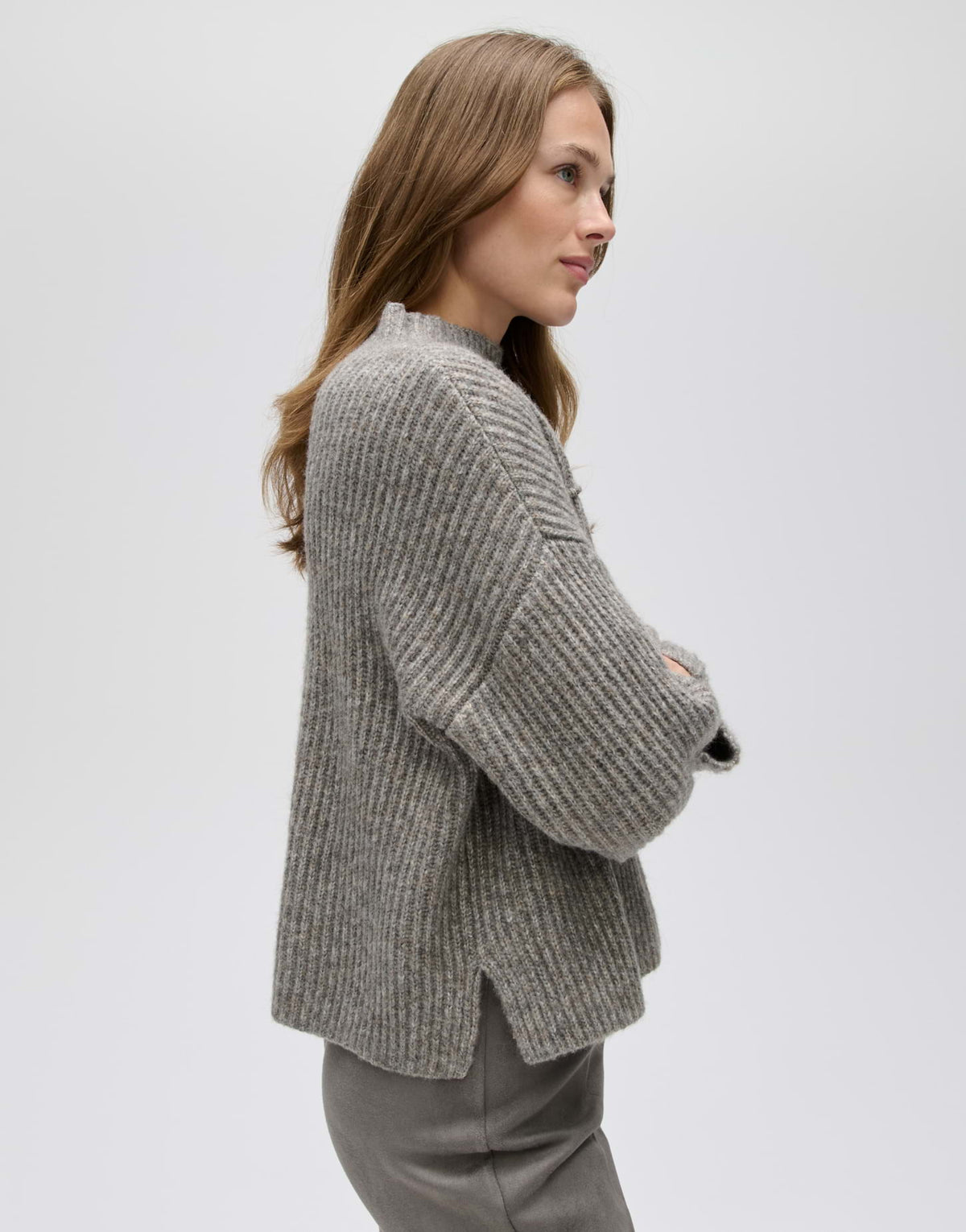 Rippstrickpullover Poffa