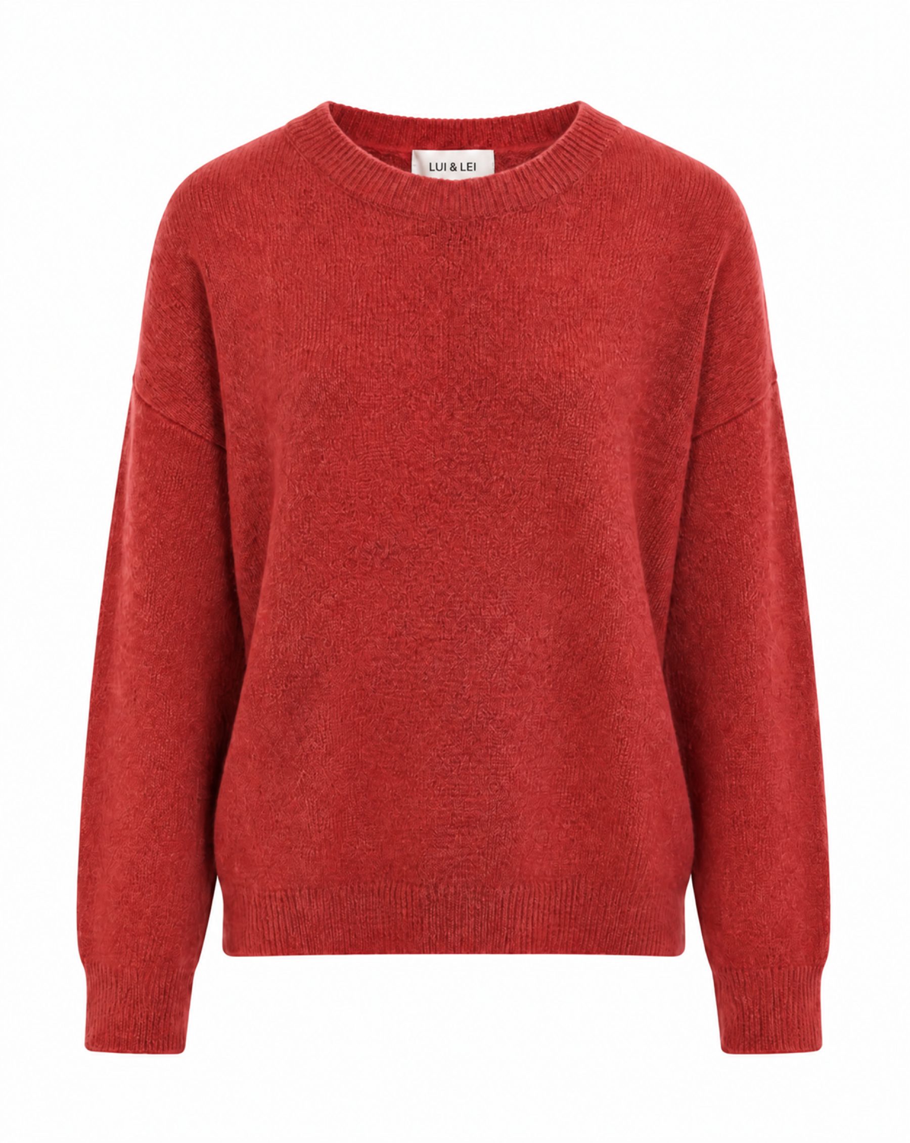 Strickpullover mit Rundhalsausschnitt