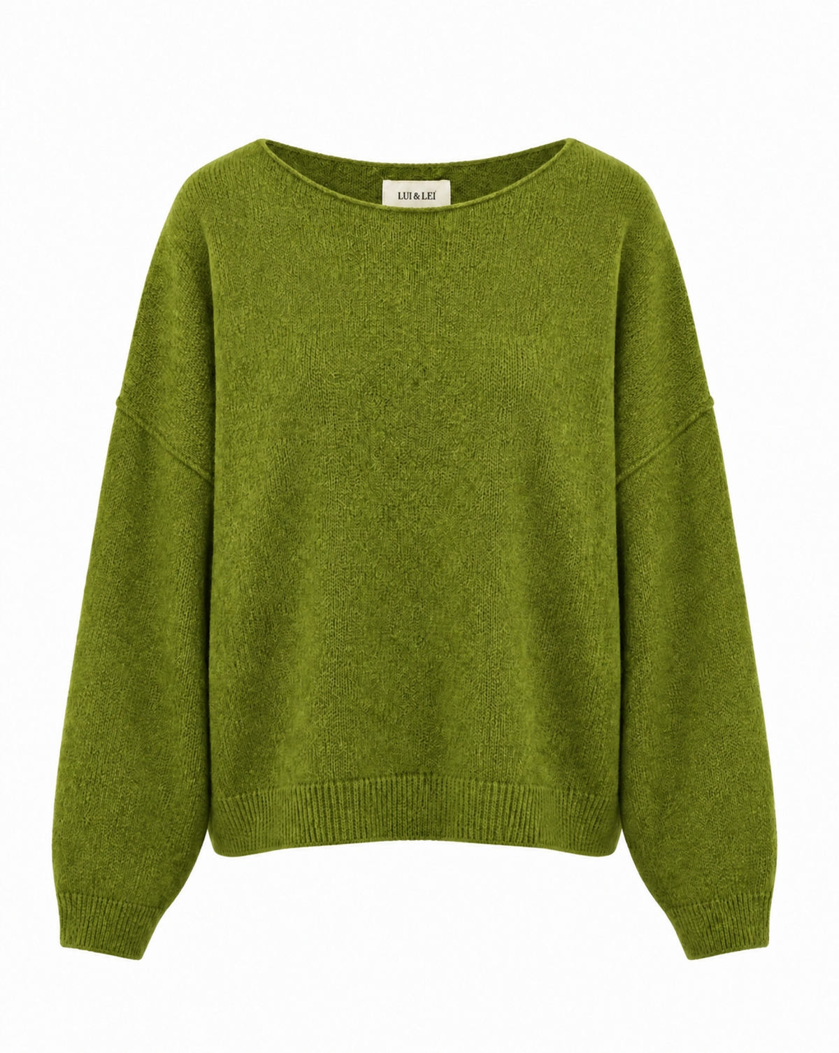 Strickpullover mit Rollkanten