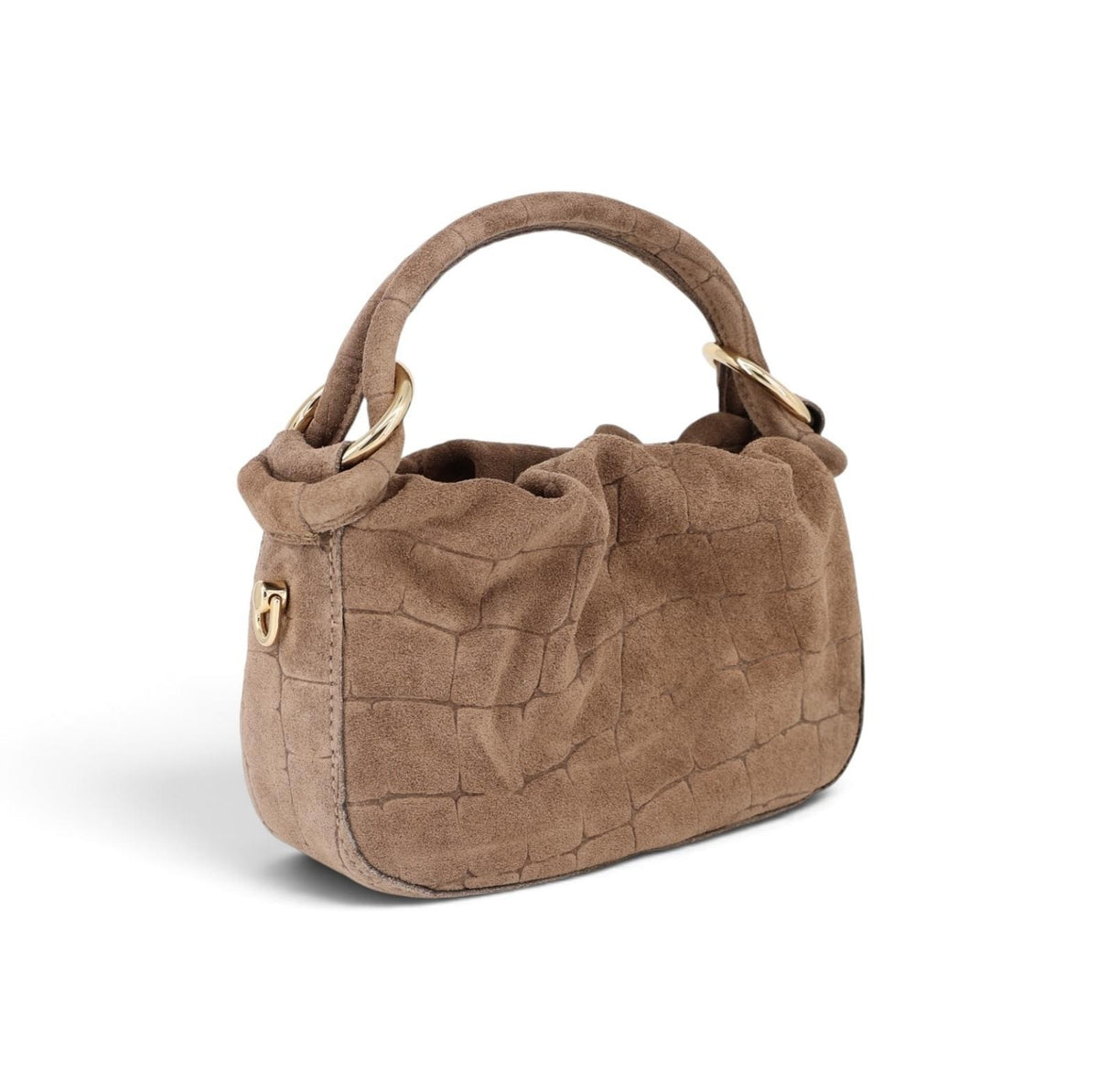 Ledertasche mit Krokoprägung