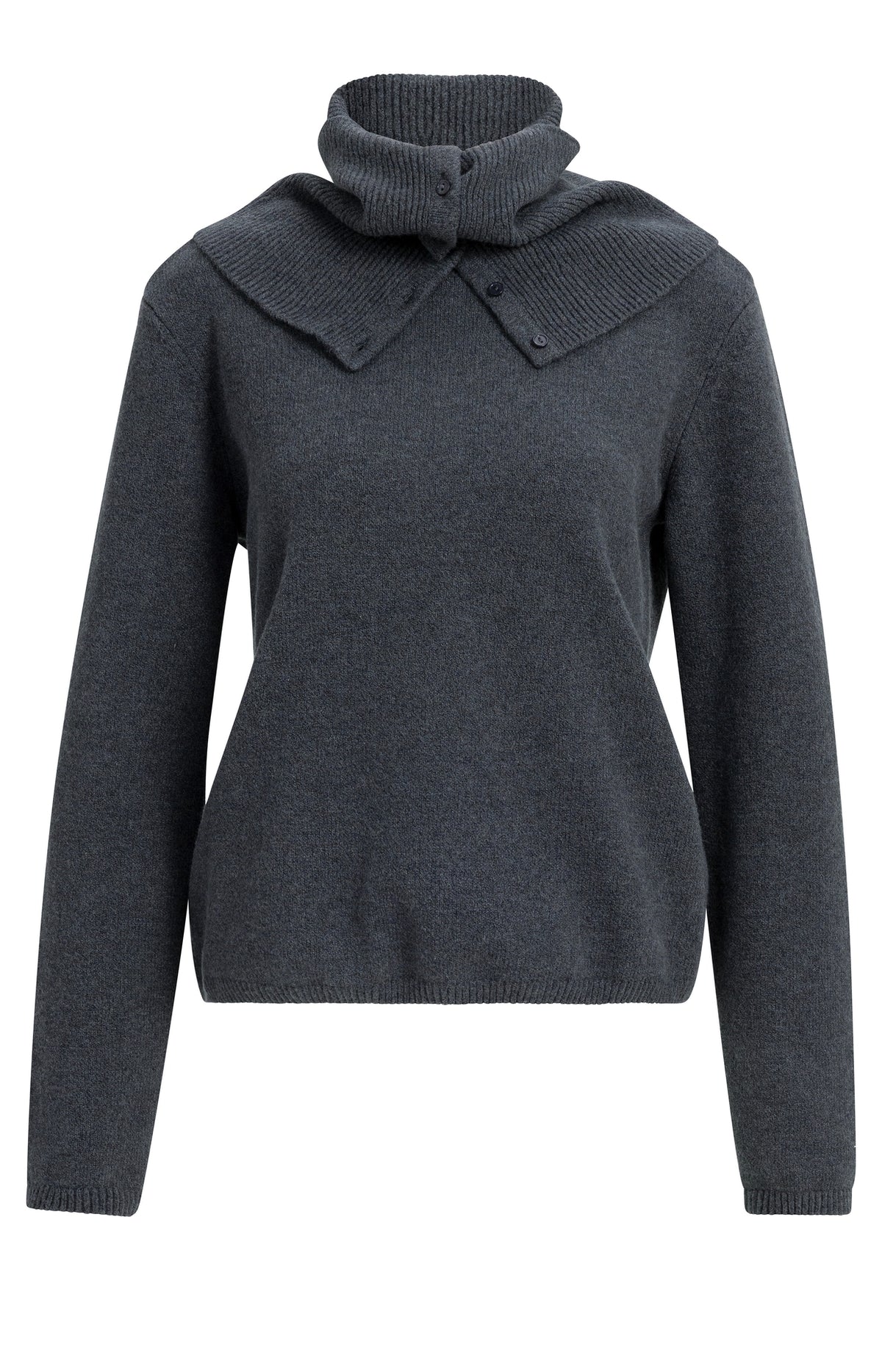 Pullover mit abnehmbarem Rollkragen