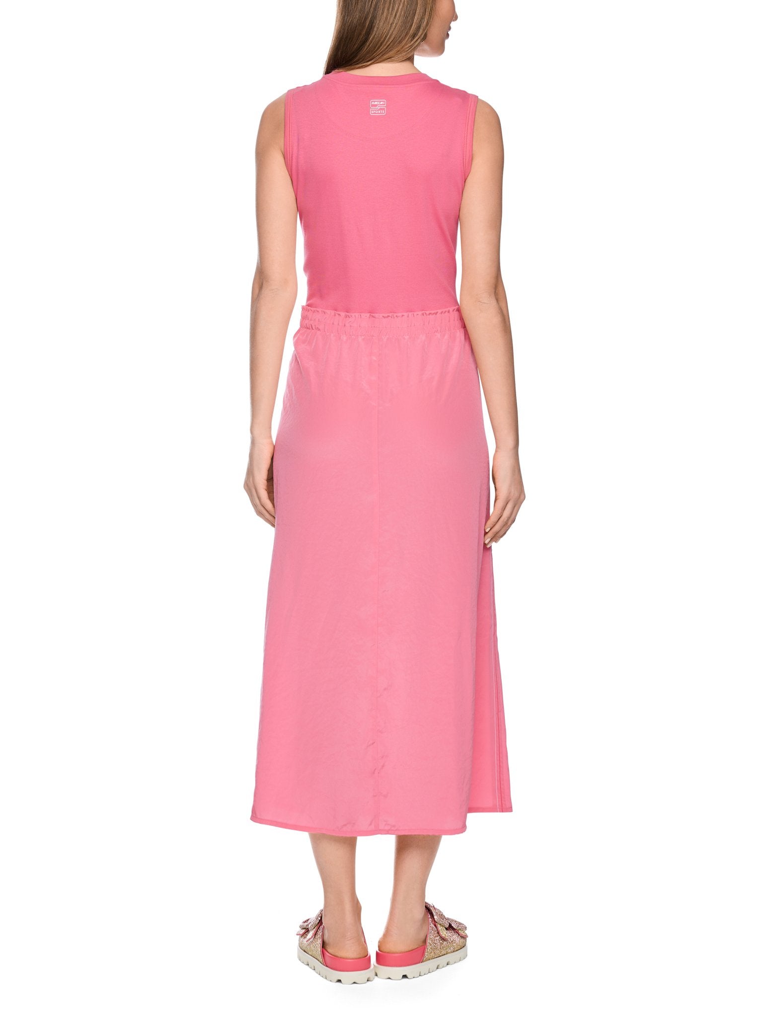 Ärmelloses Midikleid mit Tunnelzug