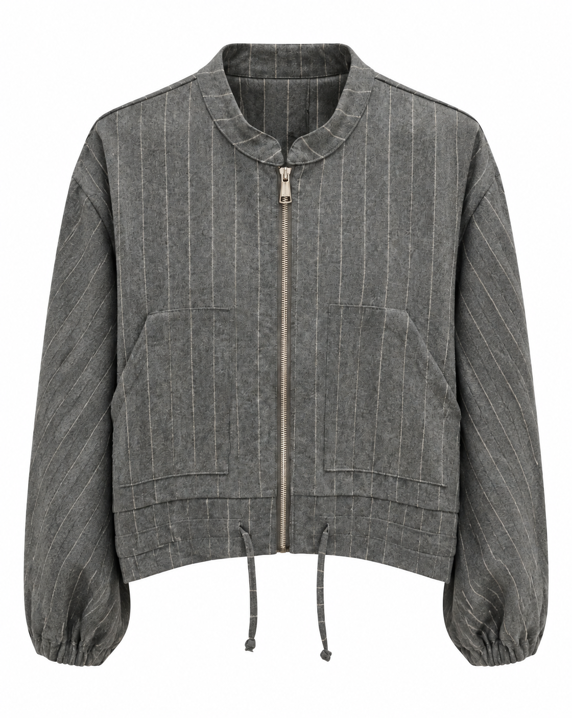 Blouson mit Nadelstreifenmuster