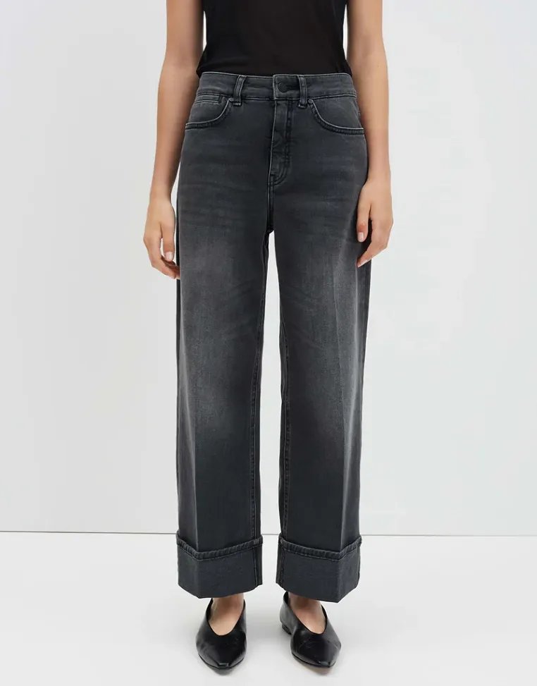 someday Wide Leg Dark Decoded Grey