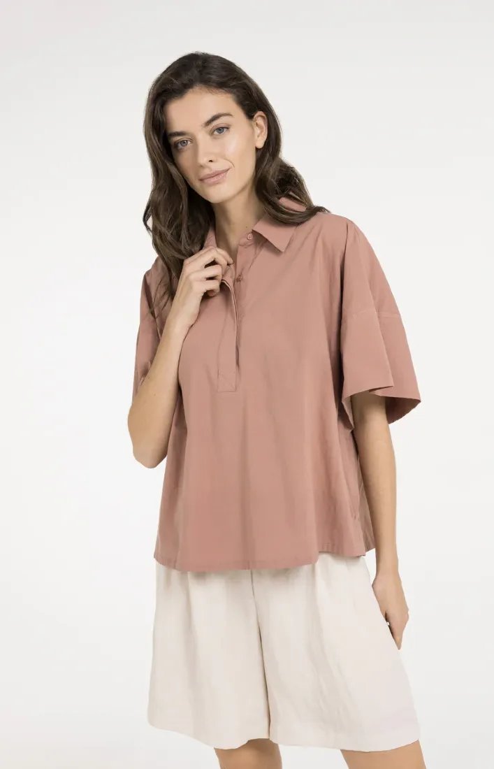 Oversize-Bluse mit weiten Ärmeln