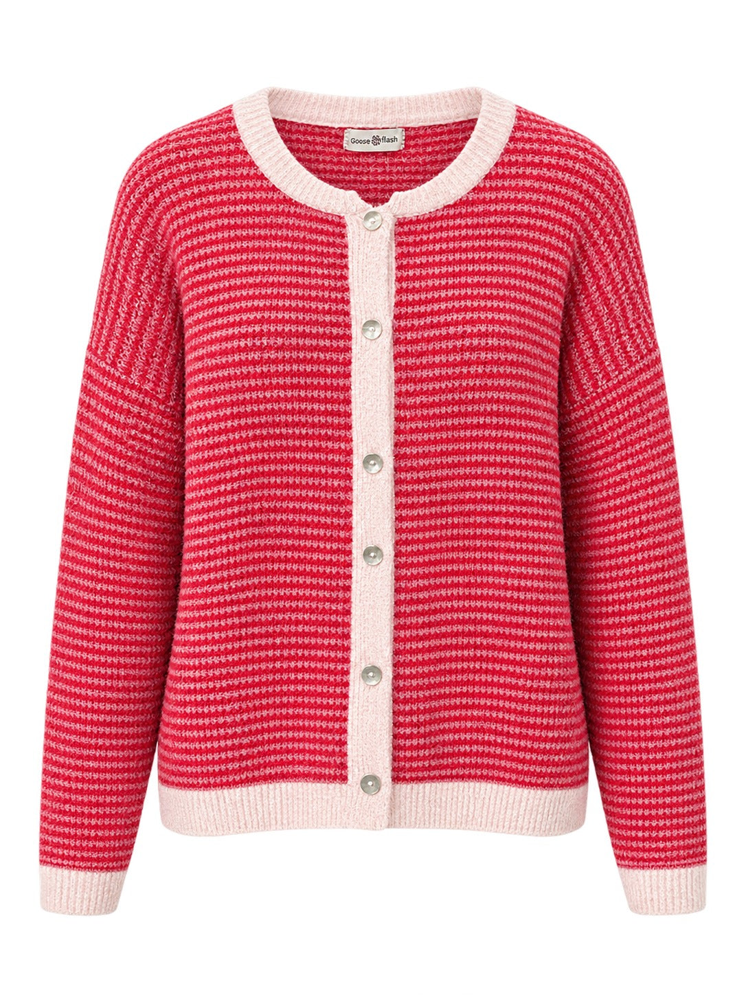 Strickjacke mit Streifen