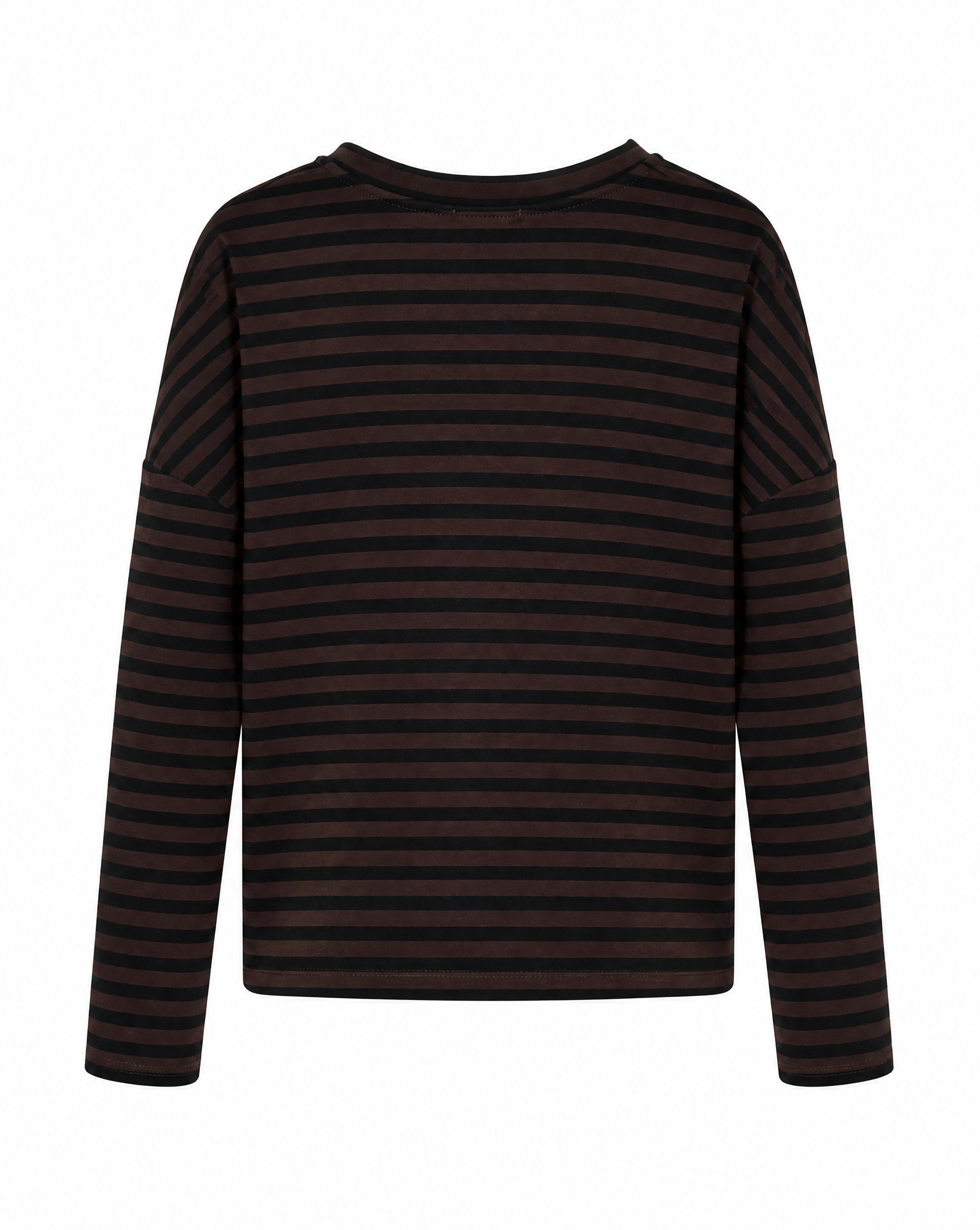 verkürztes Sweatshirt mit Streifen