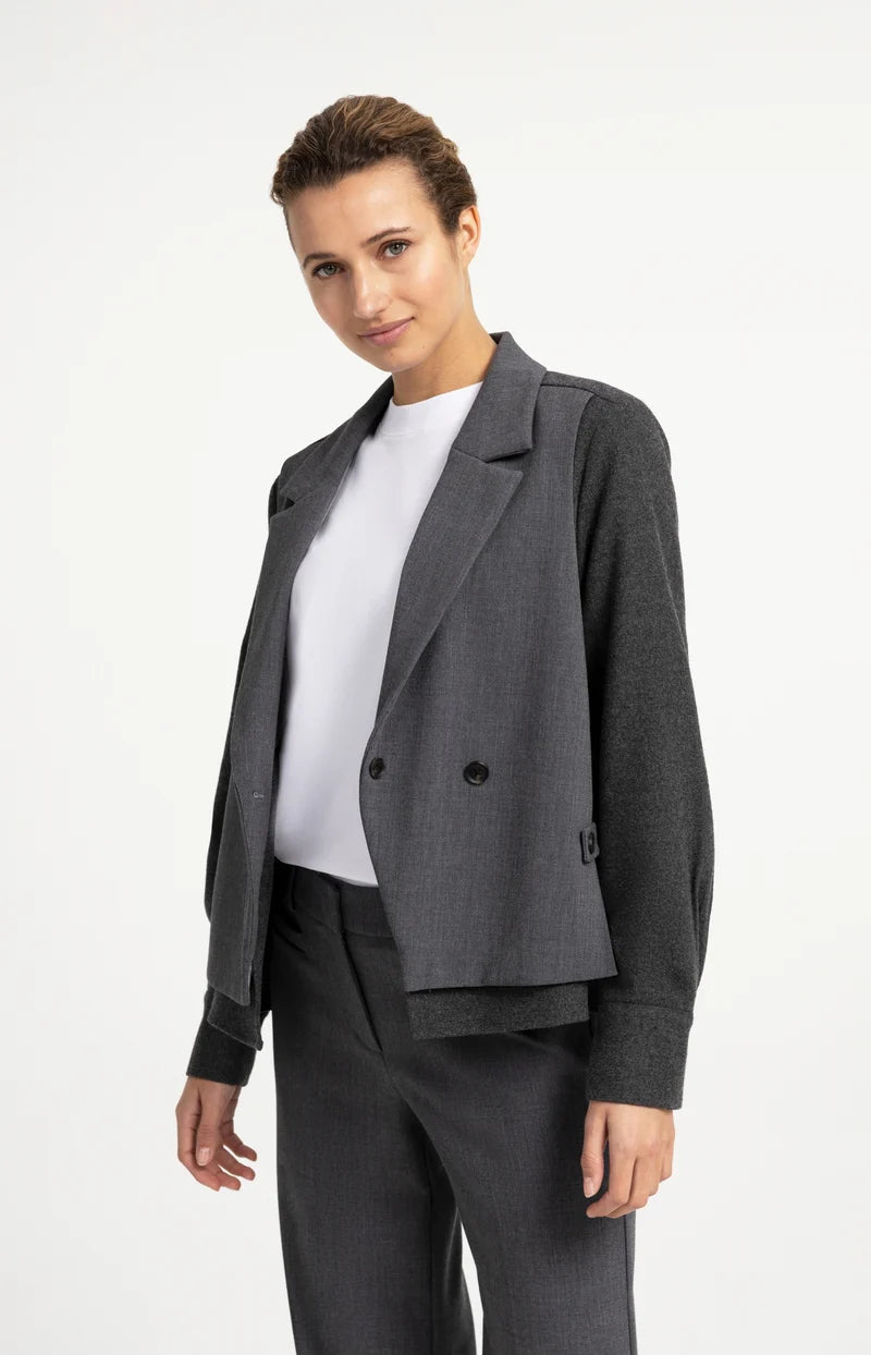 Blazer mit Kontraststoff