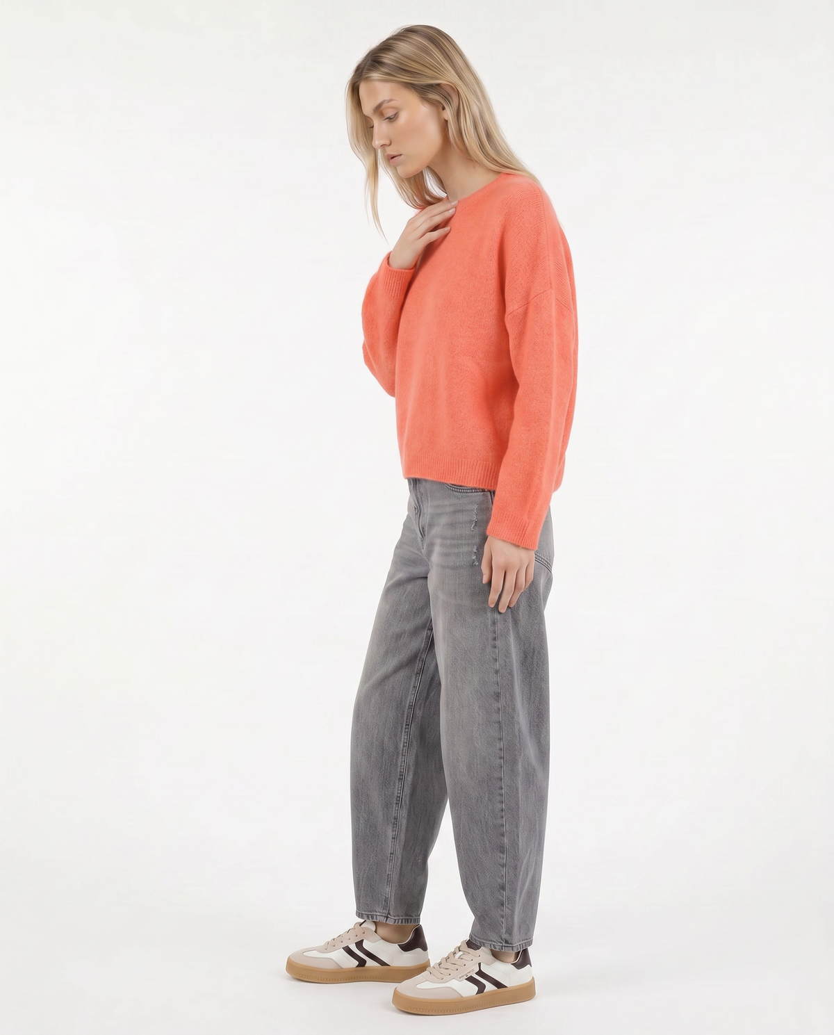 Goose Flash Strickpullover Orange