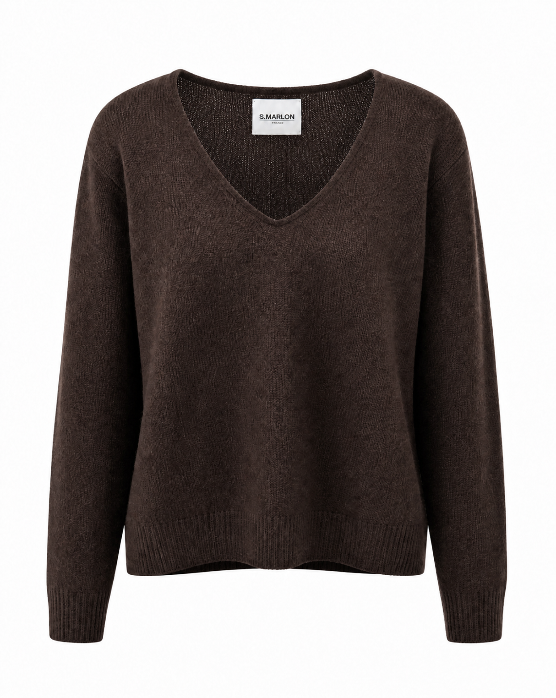 Strickpullover mit V-Ausschnitt