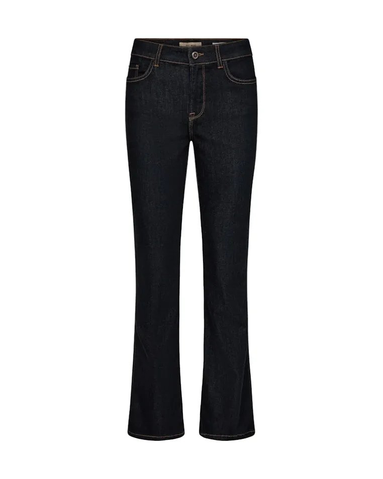 Mos Mosh Flared Leg Dark Blue