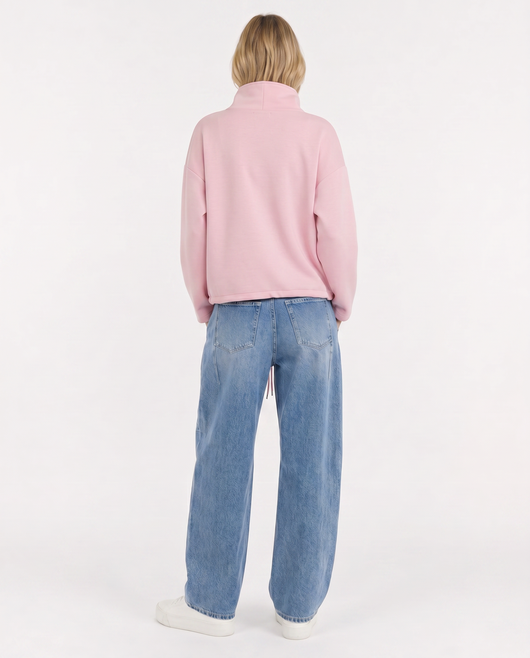 Sweatjacke mit Stehkragen
