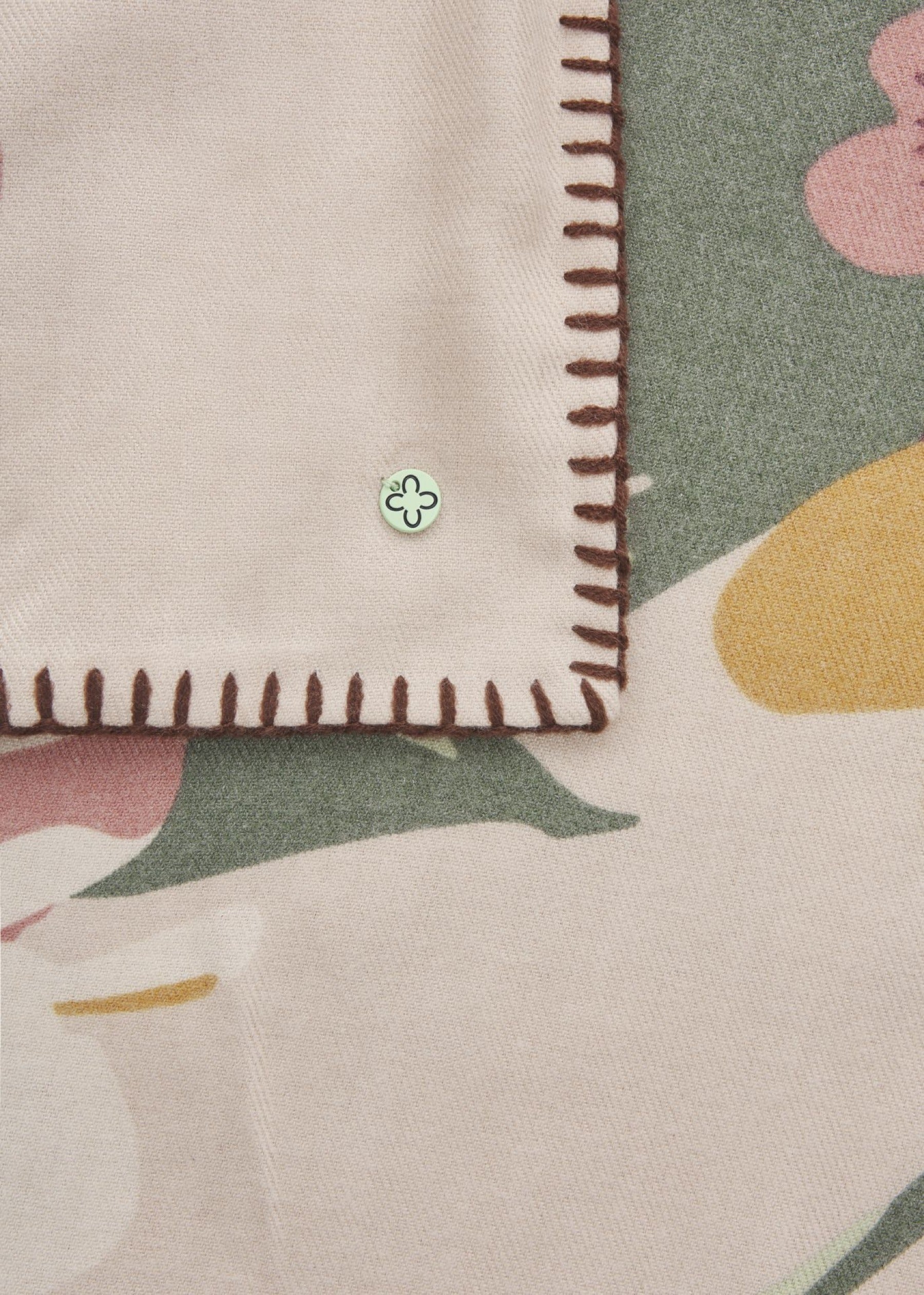 Dreieckstuch mit Blumen-Muster