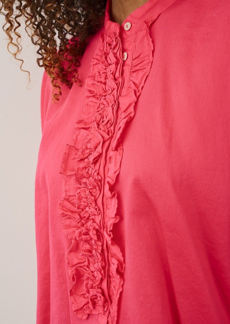 0039 Italy Blusen Rouge Red