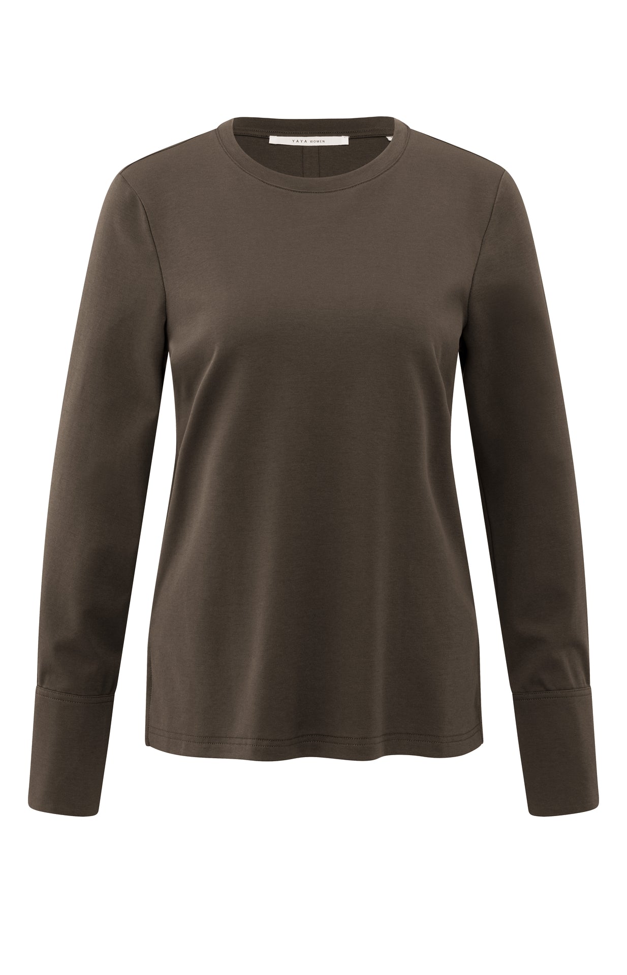 Longsleeve mit gewebten Bündchen
