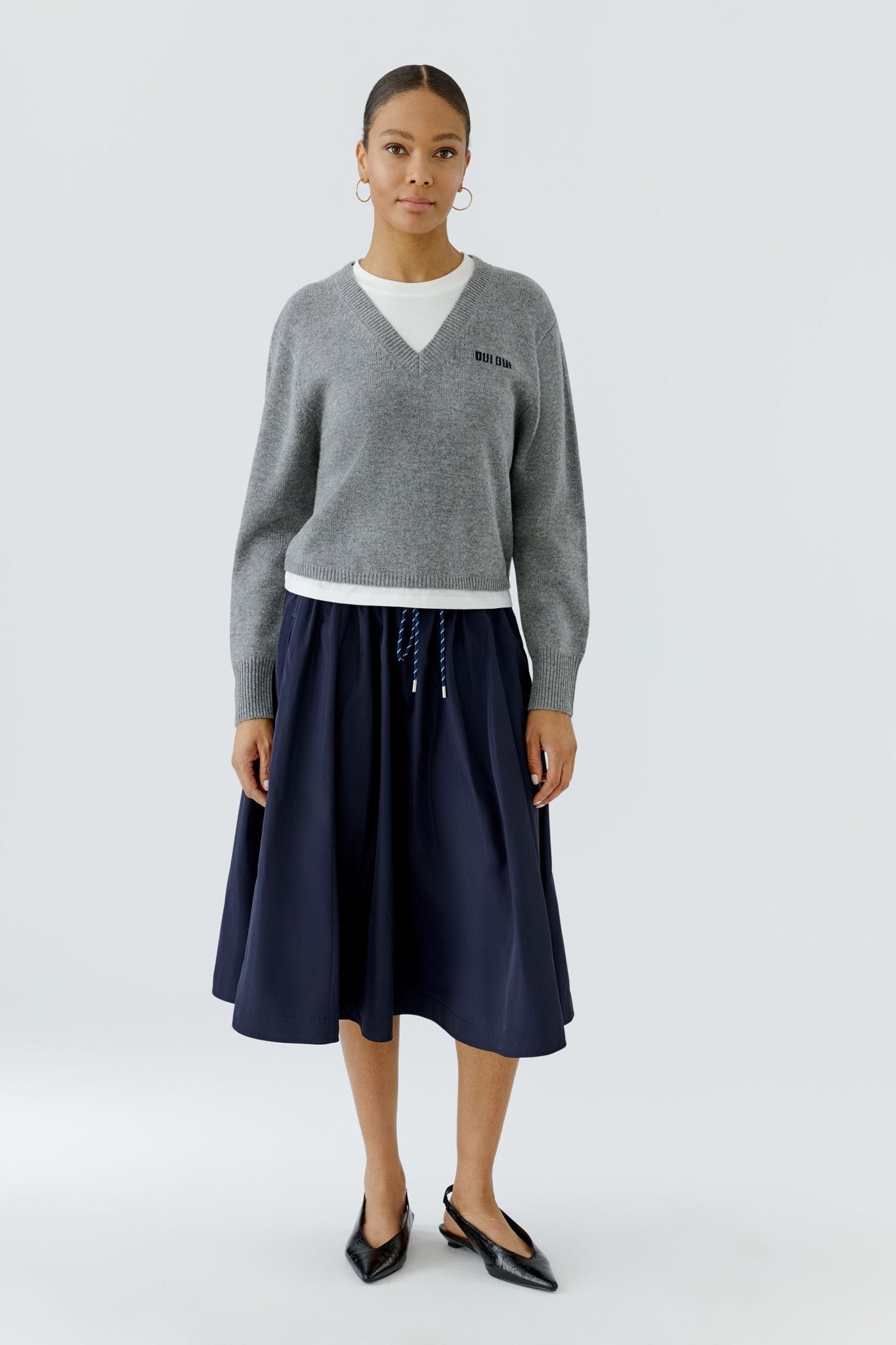 Strickpullover mit V-Ausschnitt