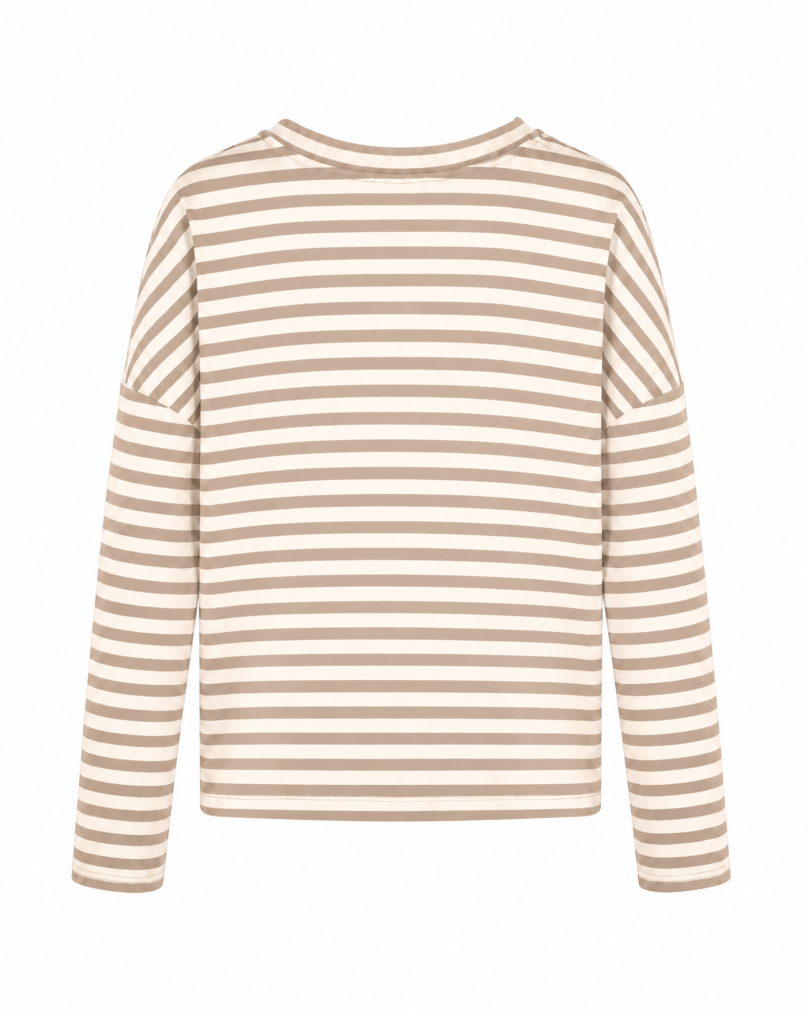 verkürztes Sweatshirt mit Streifen