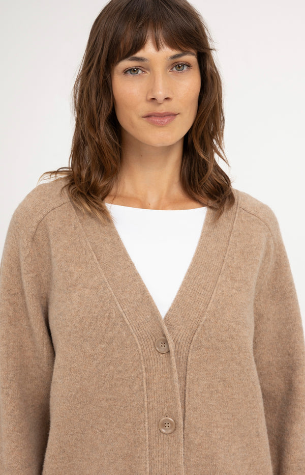 Oversize-Rippstrickcardigan