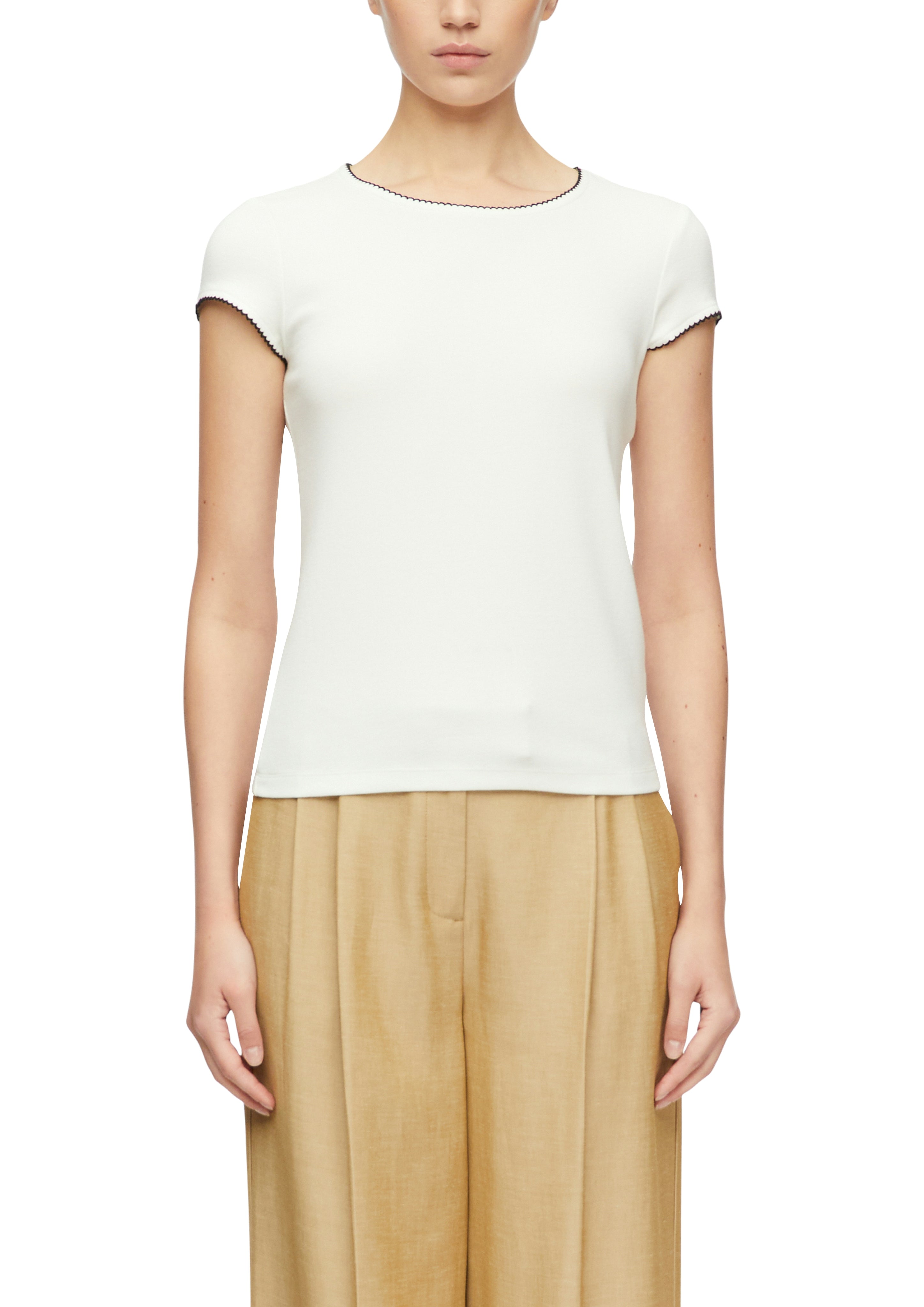 T-Shirt mit Zierborte