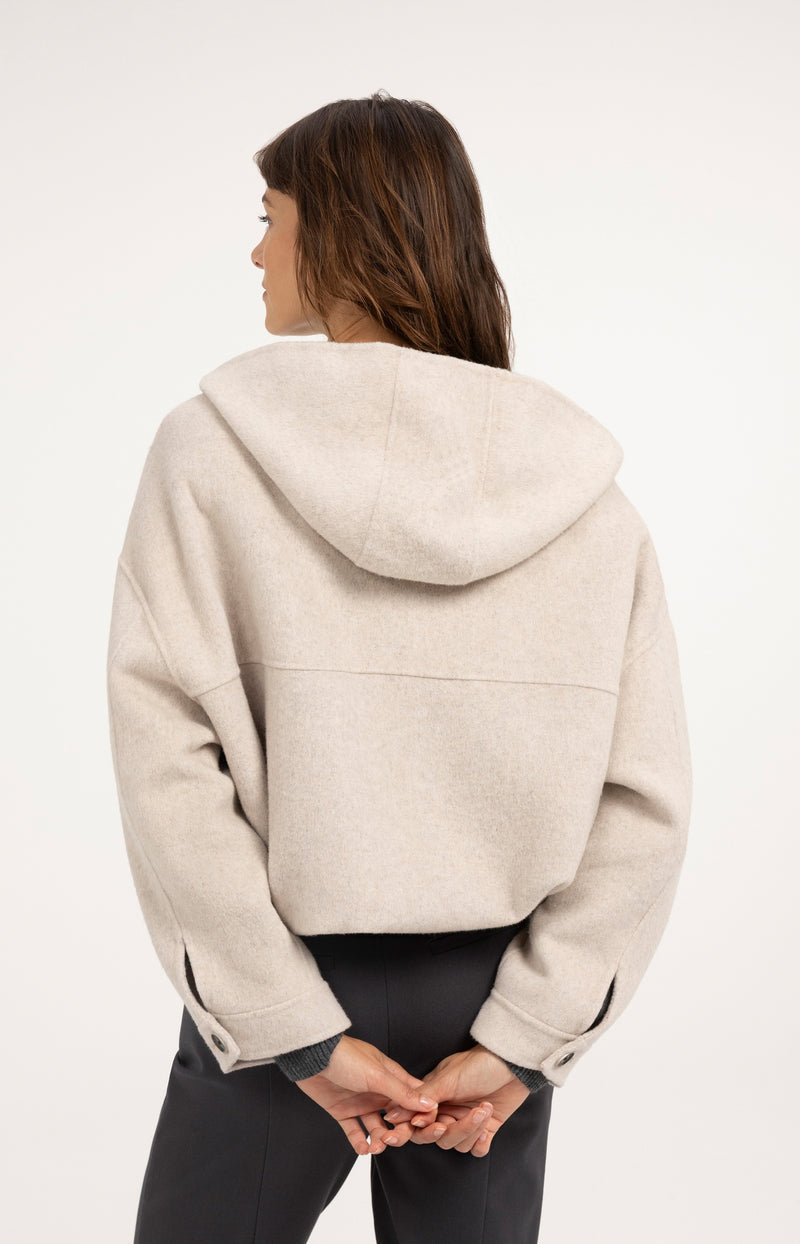 Oversize-Jacke mit Kapuze