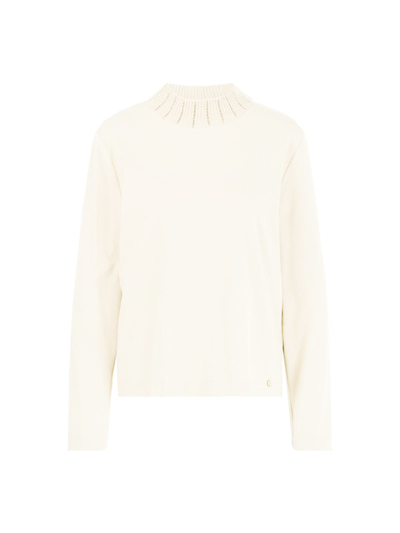 Longsleeve mit Strickkragen
