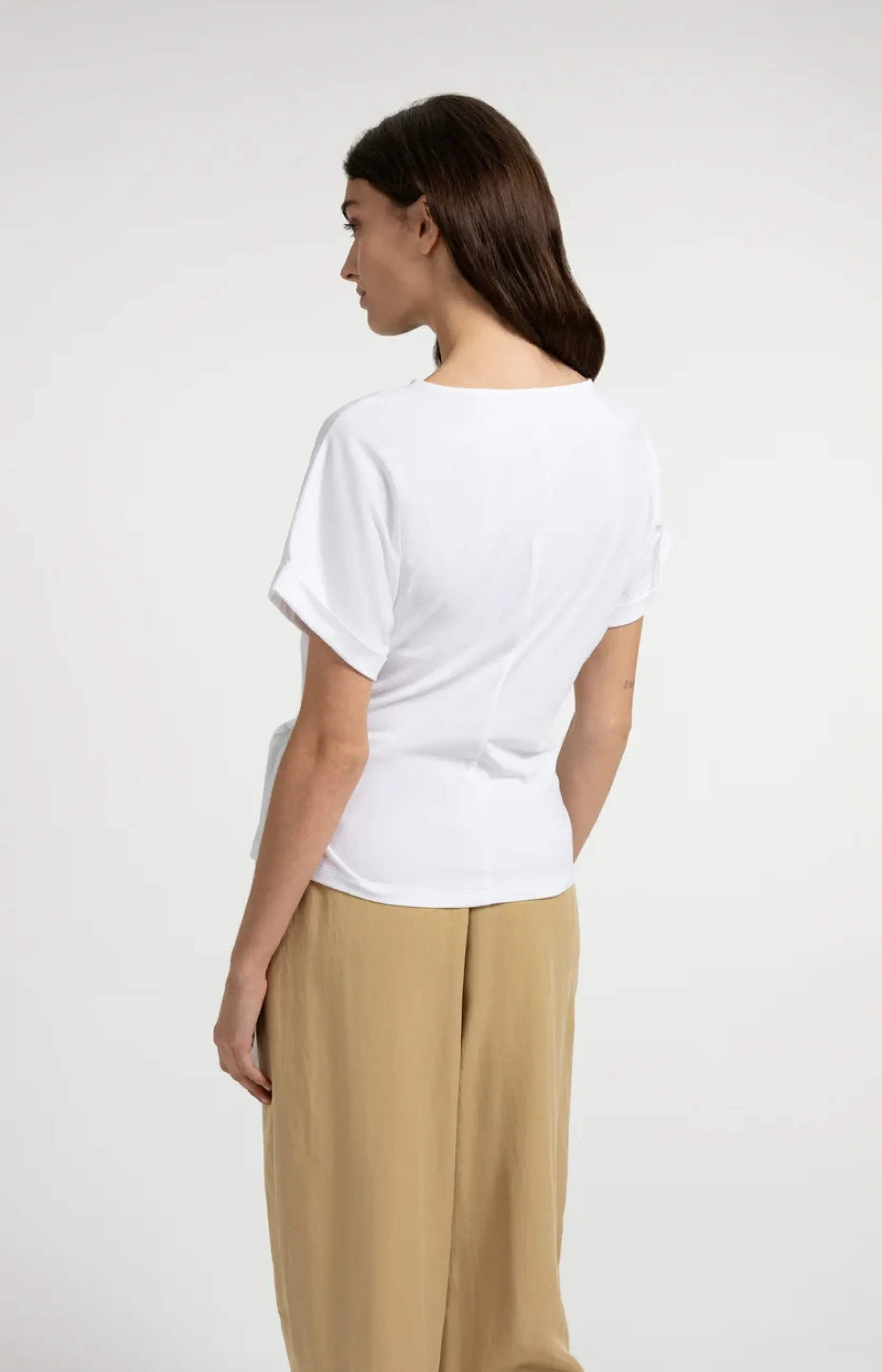 T-Shirt mit Knotendetail
