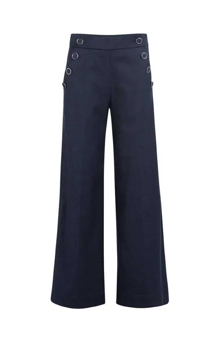 Yaya Hosen Navy Blazer Blue