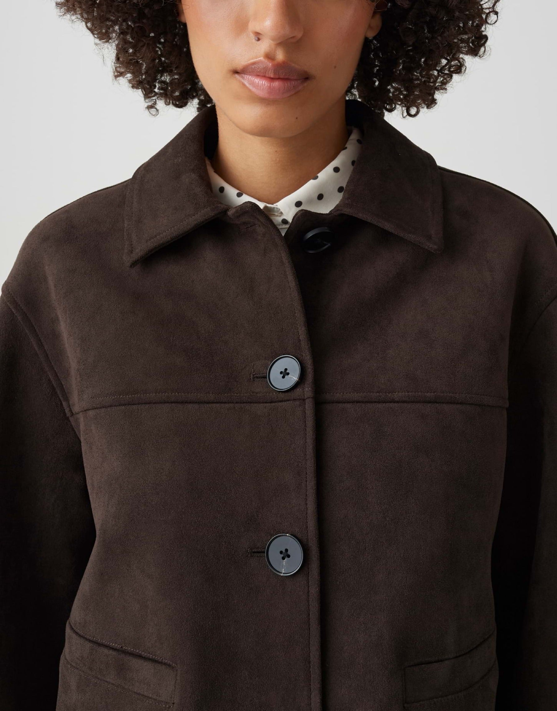 Kurzjacke HENSO in Velour Optik