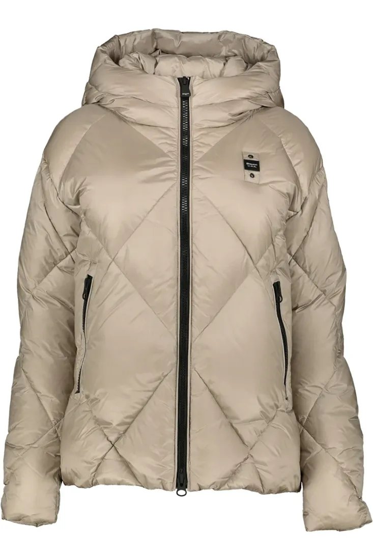 Blauer Daunenjacken Beige