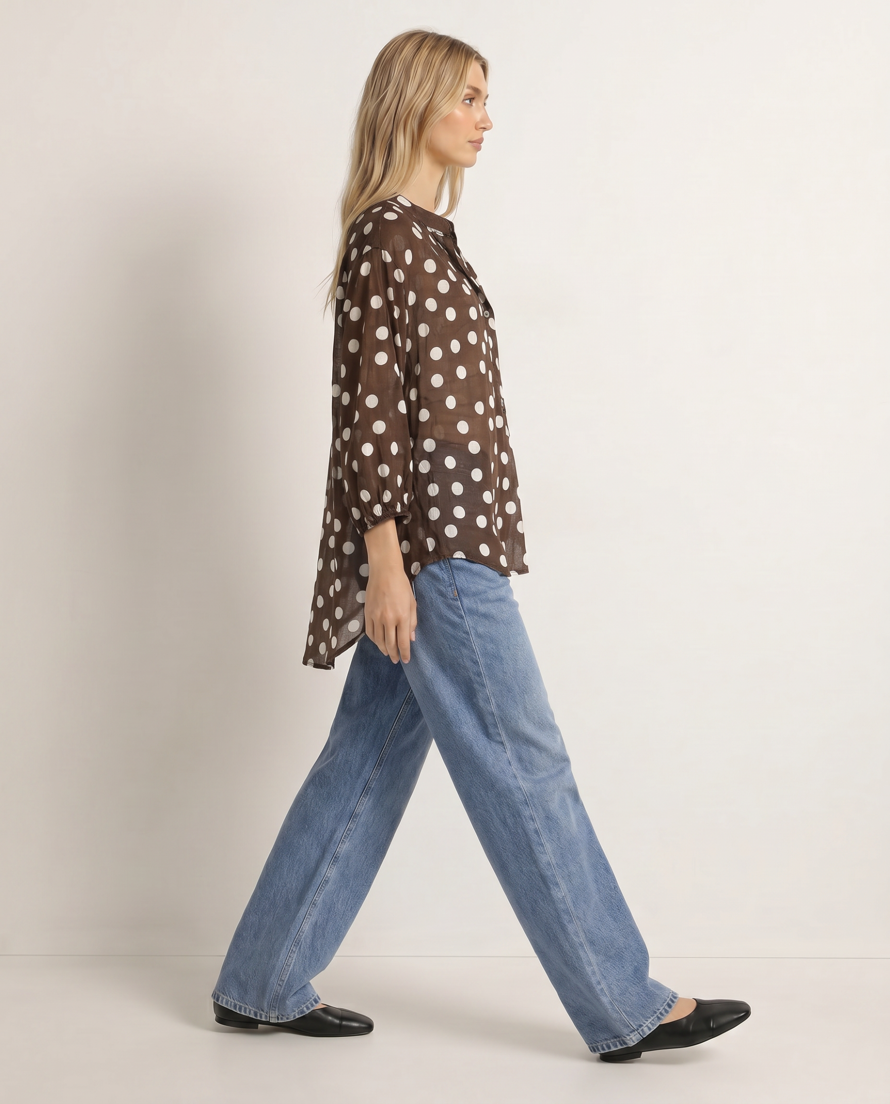 Bluse mit Punkten