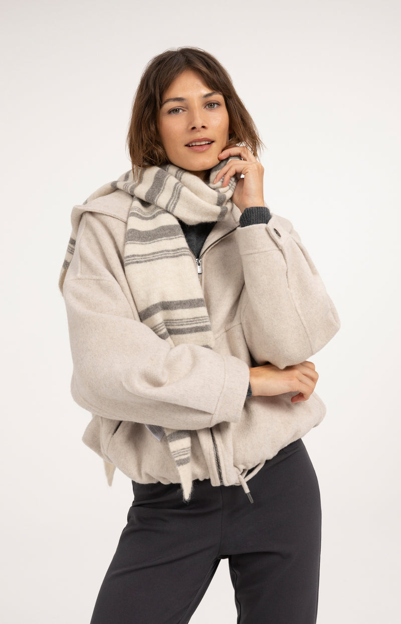 Oversize-Jacke mit Kapuze