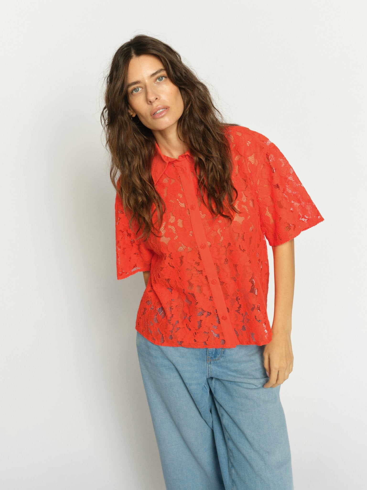 Mos Mosh Blusen Spicy Orange