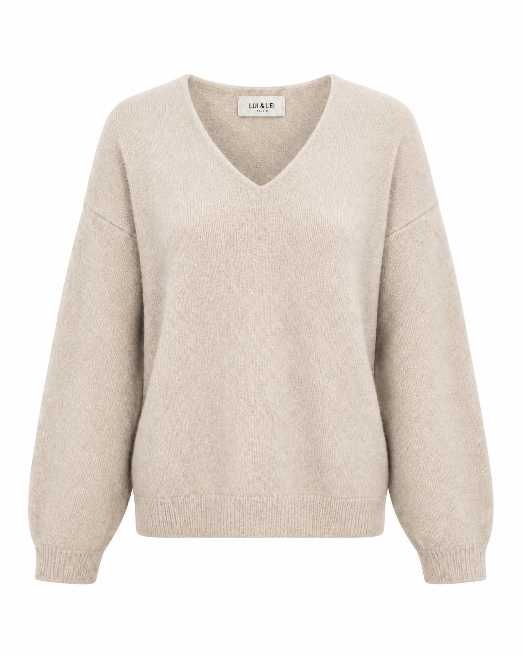 Strickpullover mit V-Ausschnitt