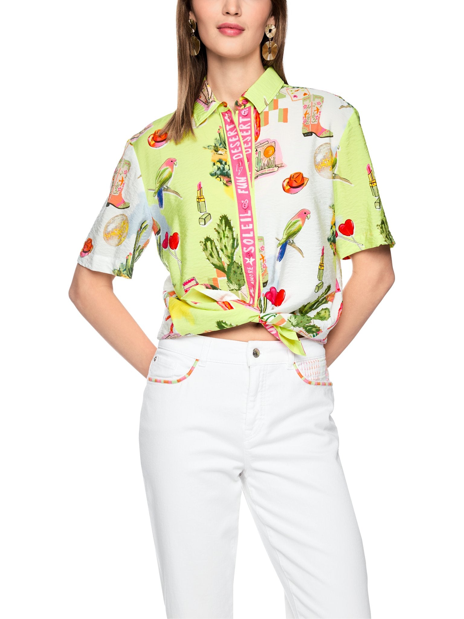 Bluse im Hemdstyle "Rethink Together"