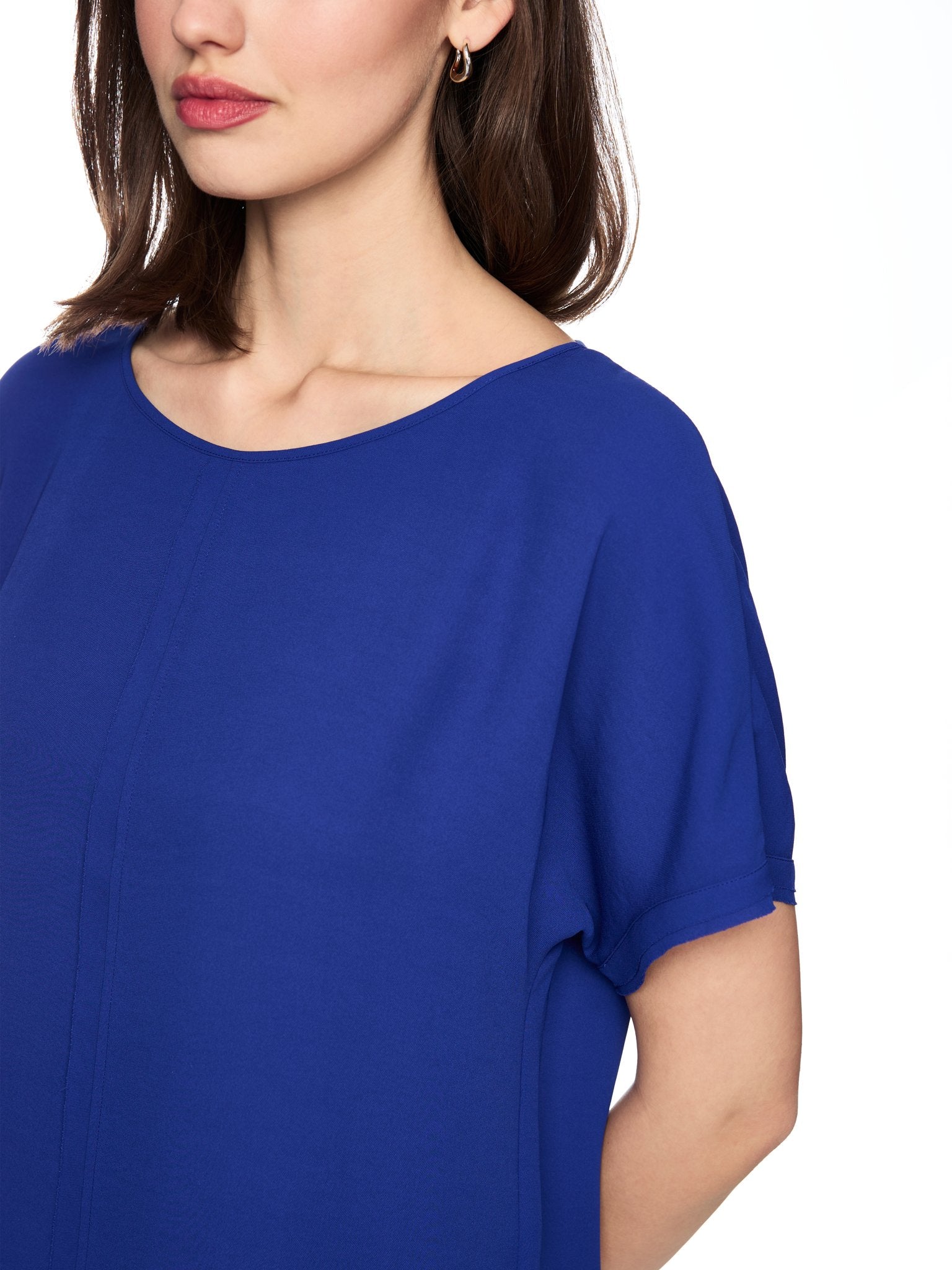 Weite Bluse aus fließender Qualität