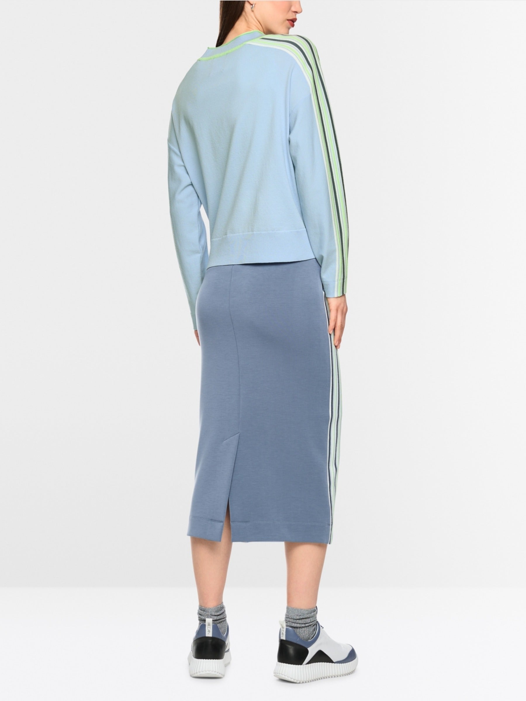 Cardigan mit seitlichen Streifen