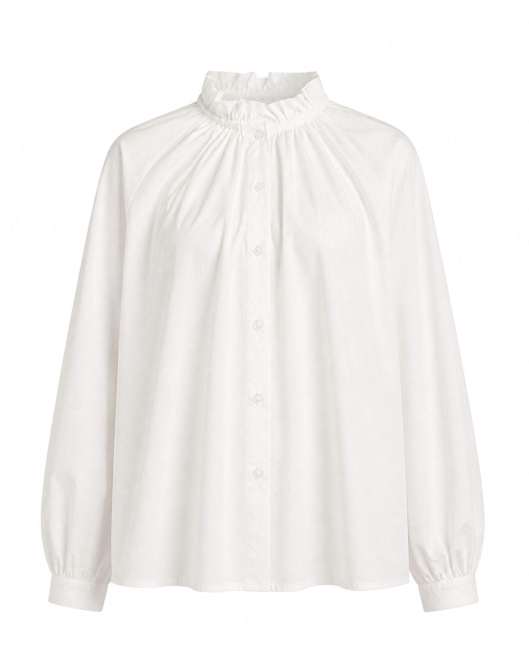 Bluse mit Rüschenkragen