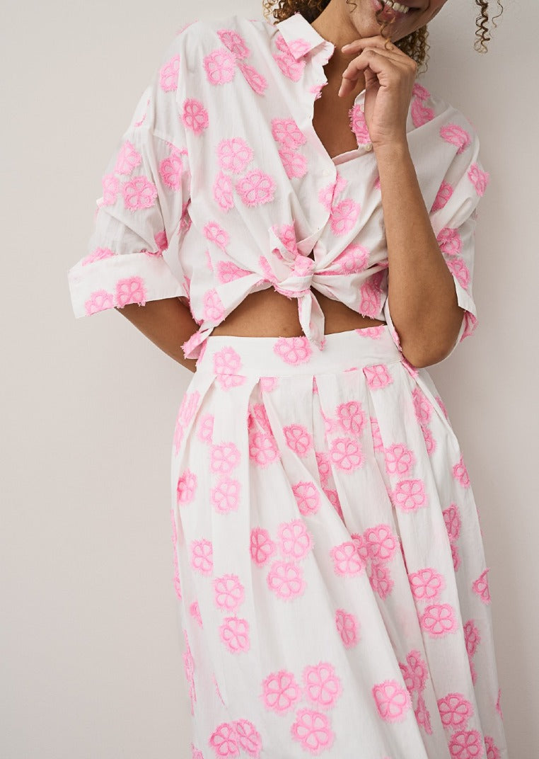 0039 Italy Blusen Pastel Pink