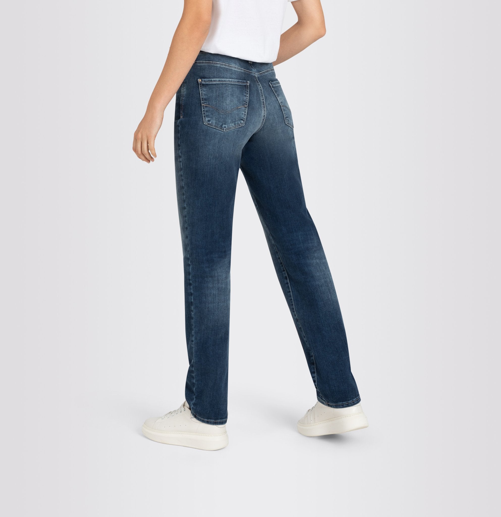 MAC Skinny Fit Medium Blue Basic Wash