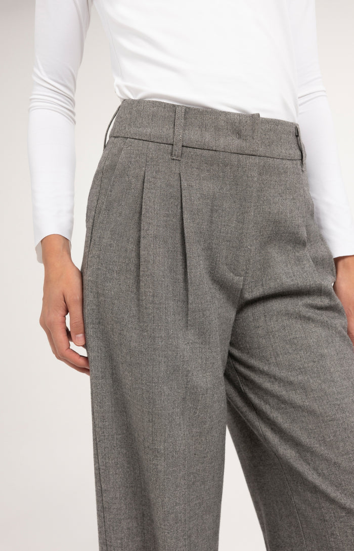 Business-Hose mit Bundfalten