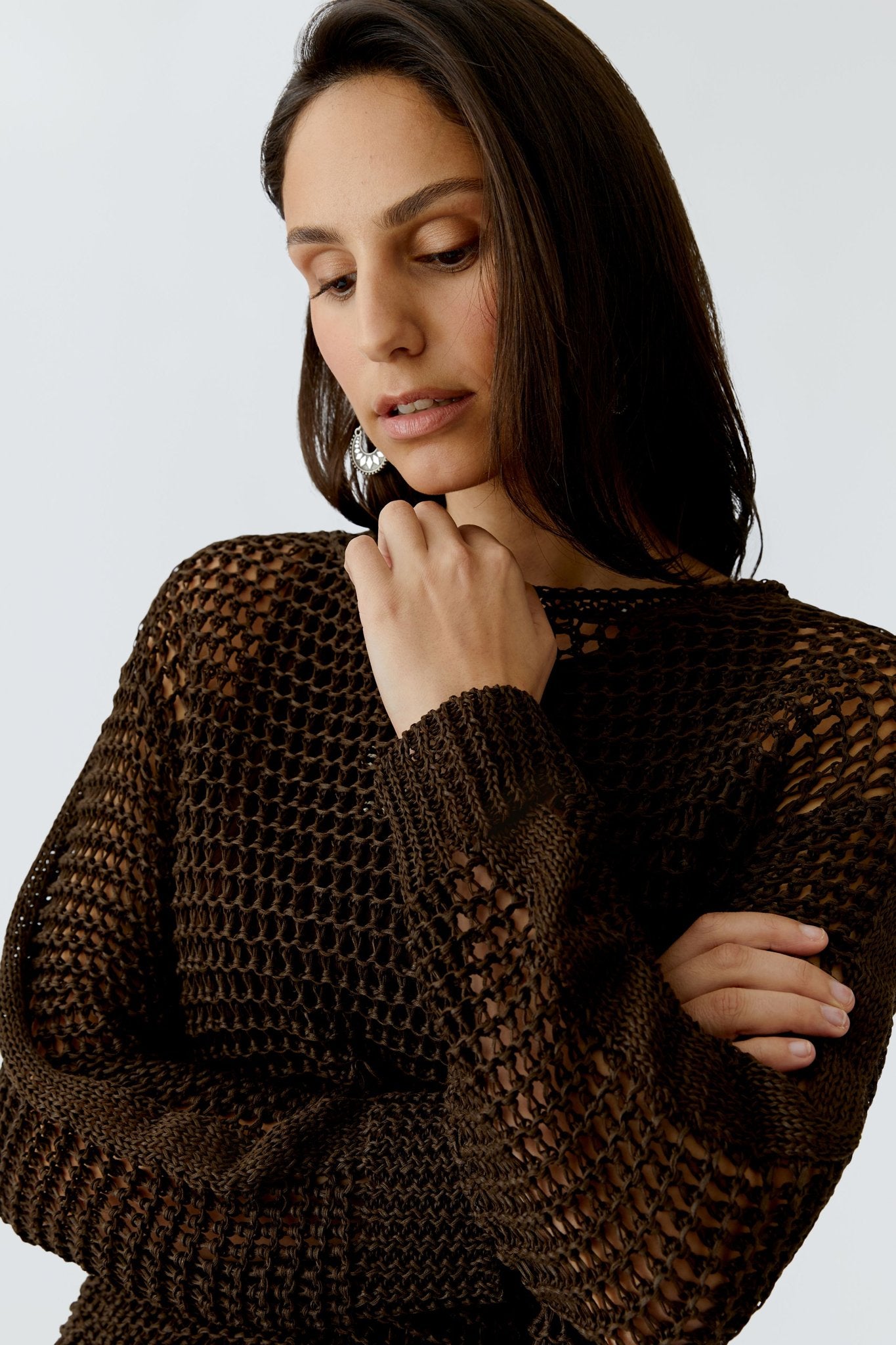 Oui Strickpullover Demitasse