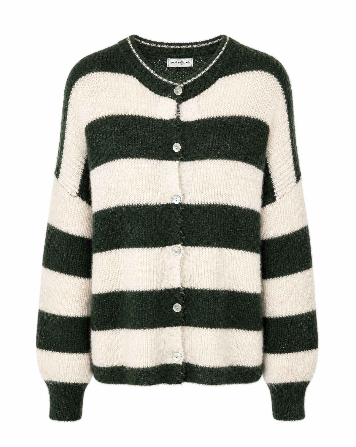 Strickjacke mit Streifen